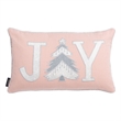 Safavieh Joy Polyester Holiday Tree Pillow in Silver / Pink
