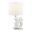 Safavieh Ruby Ceramic and Iron Rabbit Lamp  in White