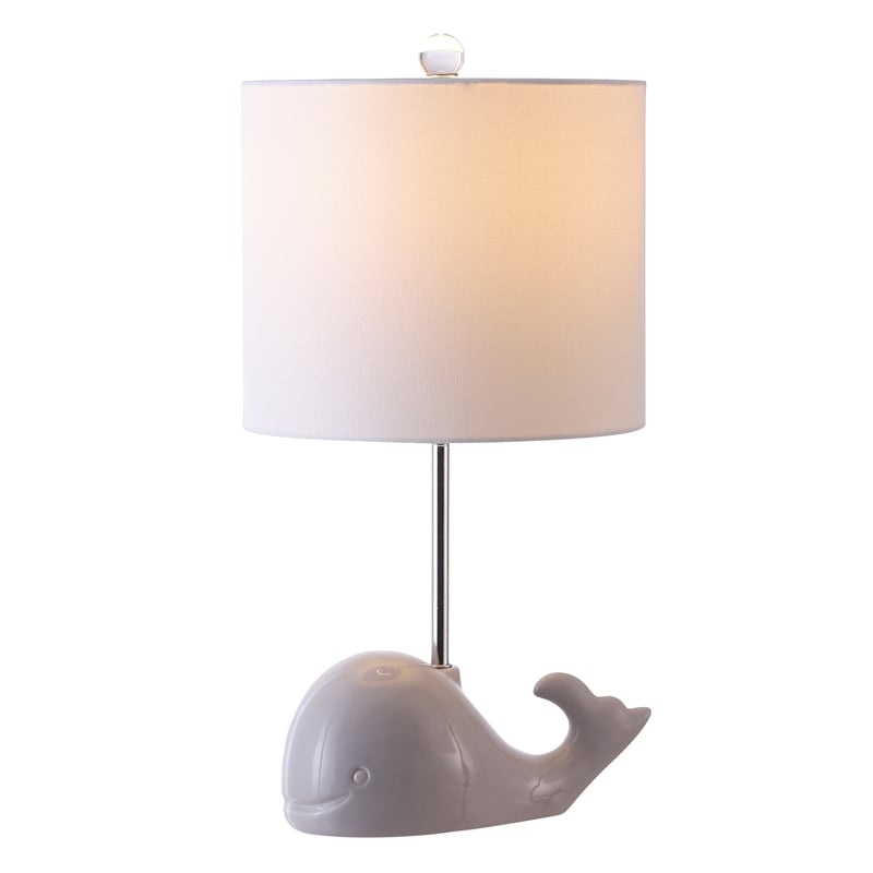 Safavieh Walter Ceramic and Iron Whale Lamp  in Gray