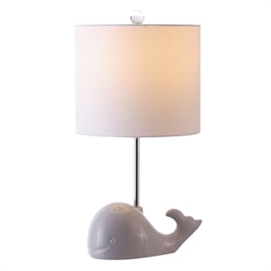 Safavieh Walter Ceramic and Iron Whale Lamp  in Gray