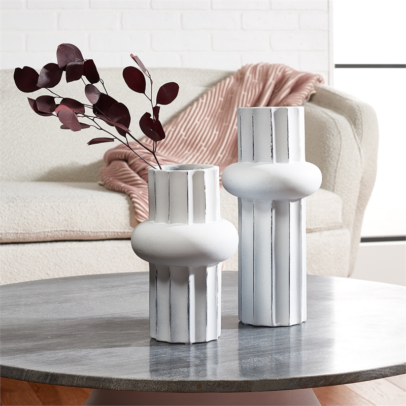 Safavieh Croix Ceramic Vase in White