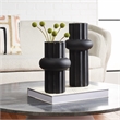 Safavieh Croix Ceramic Vase  in Black
