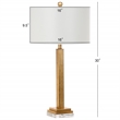 Safavieh Perri  Iron and Cotton Table Lamp in Gold / Off White
