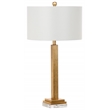 Safavieh Perri  Iron and Cotton Table Lamp in Gold / Off White