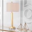 Safavieh Perri  Iron and Cotton Table Lamp in Gold / Off White