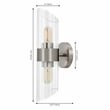 Safavieh Eytan Iron and Glass 2Lt 6.25