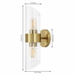 Safavieh Eytan Iron and Glass 2Lt 6.25