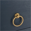 Safavieh Sadie Metal and Wood 1 Drawer Nightstand  in Navy