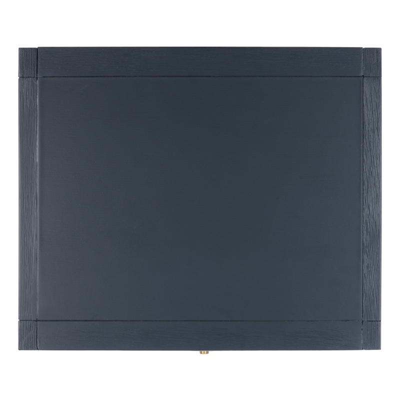 Safavieh Sadie Metal and Wood 1 Drawer Nightstand  in Navy