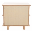 Safavieh Rodney Metal and Wood 2 Drawer Nightstand in White