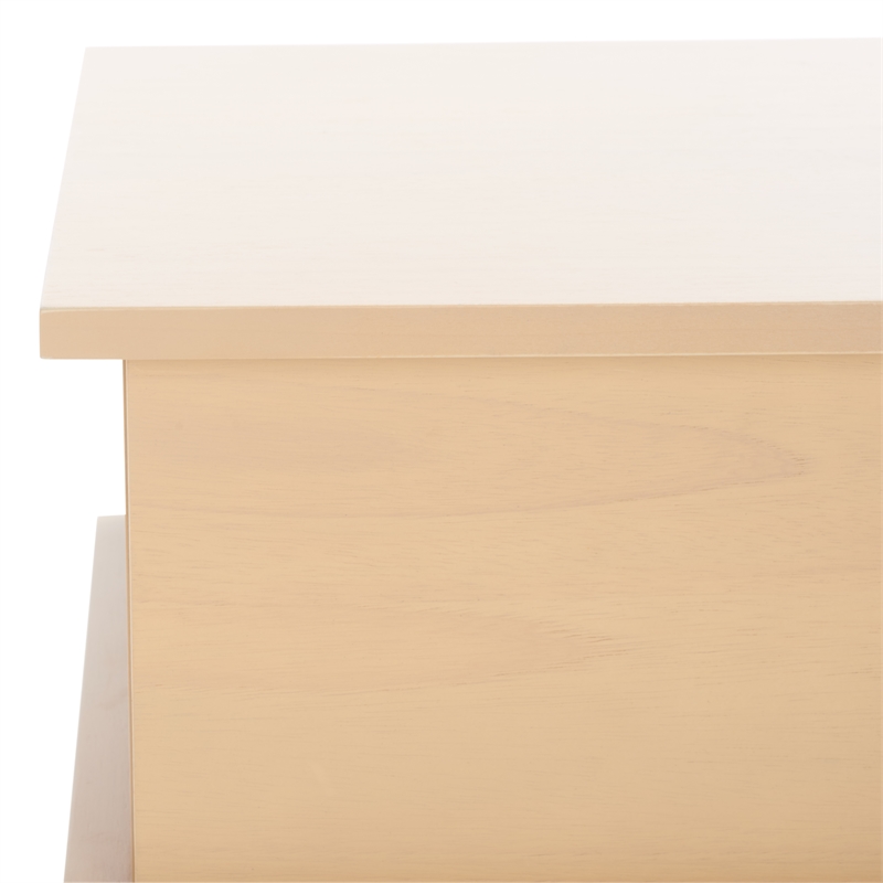 Safavieh Rodney Metal and Wood 2 Drawer Nightstand in White