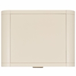 Safavieh Yates Metal and Wood 1 Drawer Nightstand in White / Natural
