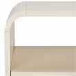 Safavieh Yates Metal and Wood 1 Drawer Nightstand in White / Natural
