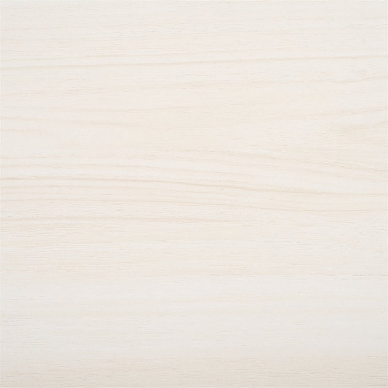 Safavieh Axelle Wood and Metal 1 Drawer Nightstand  in White / Gold