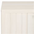 Safavieh Axelle Wood and Metal 1 Drawer Nightstand  in White / Gold