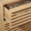 Safavieh Averi Wood 2 Drawer Nightstand in Oak