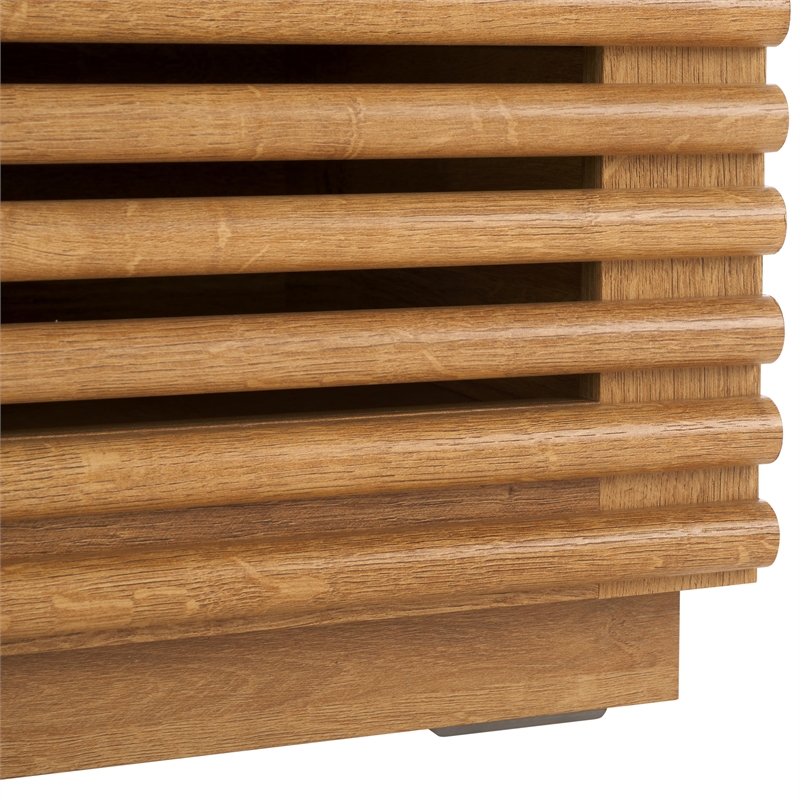 Safavieh Averi Wood 2 Drawer Nightstand in Oak