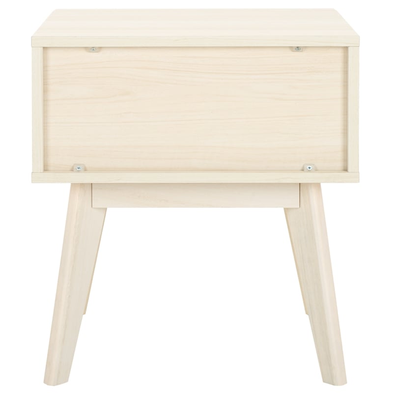 Safavieh Esma Wood 1 Drawer Nightstand in White
