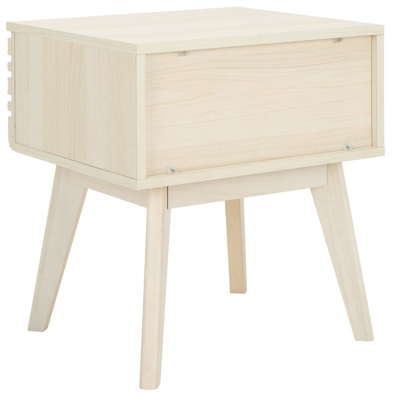 Safavieh Esma Wood 1 Drawer Nightstand in White