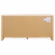 Safavieh Bellarose Metal and Wood Travertine Dresser in Natural / Sand