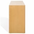 Safavieh Bellarose Metal and Wood Travertine Dresser in Natural / Sand