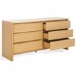 Safavieh Bellarose Metal and Wood Travertine Dresser in Natural / Sand