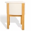 Safavieh Katemarie Metal and Wood Boucle Arm Chair in Ivory / Natural