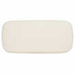 Safavieh Whitley Wood and Velvet Rectangular Ottoman in Cream