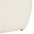 Safavieh Whitley Wood and Velvet Rectangular Ottoman in Cream