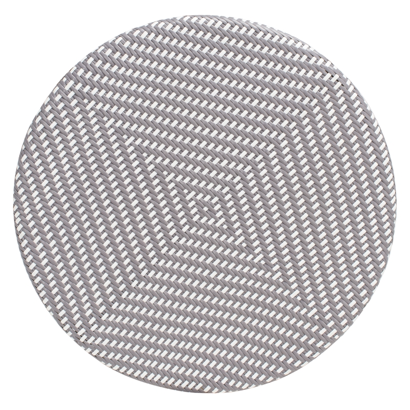 Safavieh Kylie Aluminum Bistro Table in Gray / White