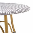 Safavieh Kylie Aluminum Bistro Table in Gray / White