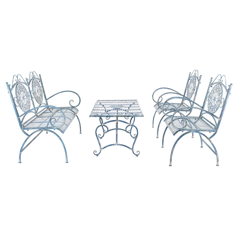 Safavieh Sophie Iron 4 Piece Set  in Blue