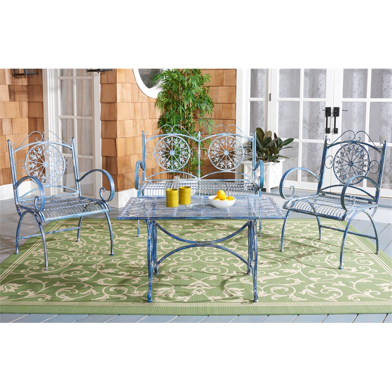 Safavieh Sophie Iron 4 Piece Set  in Blue