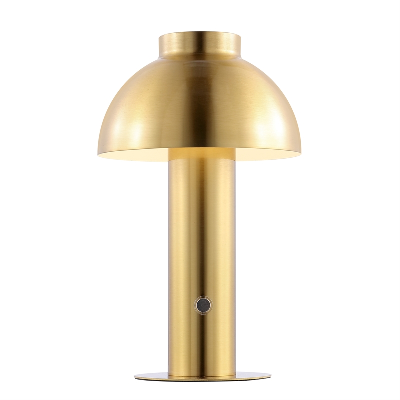 Safavieh Niara Iron Rechargeable Led Table in Brass