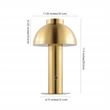 Safavieh Niara Iron Rechargeable Led Table in Brass