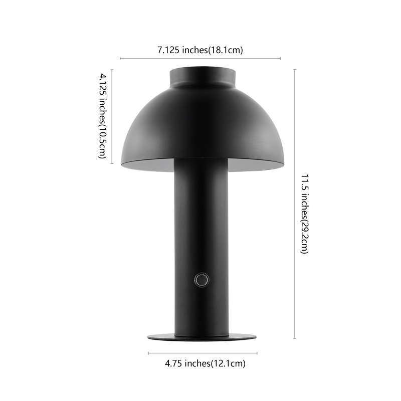 Safavieh Niara Iron Rechargeable Led Table in Black