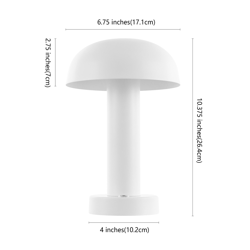 Safavieh Brahma Iron  Rechargeable Led Table in White