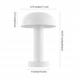 Safavieh Brahma Iron  Rechargeable Led Table in White