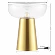 Safavieh Vassar Glass and Iron 12.75 Inch Table Lamp in Brass / Clear