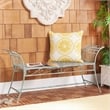 Safavieh Hadley Iron Bench  in Green