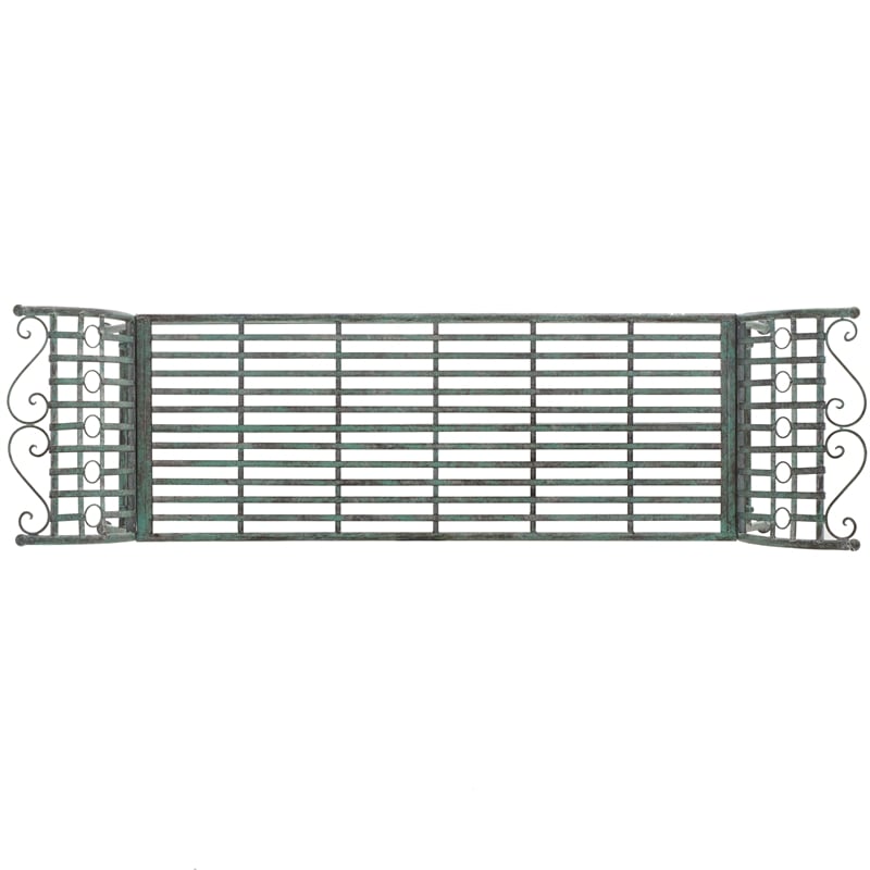 Safavieh Hadley Iron Bench  in Green