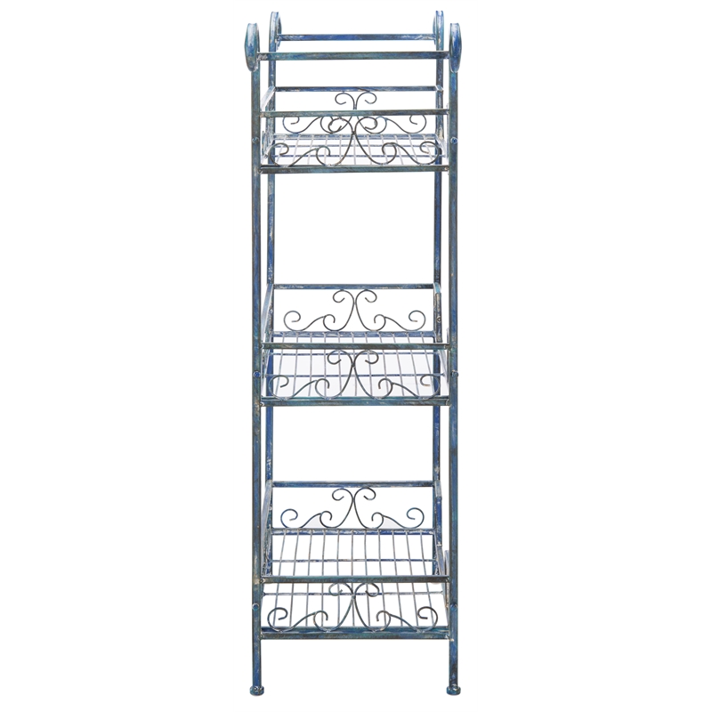 Safavieh Noreen Iron 3 Tier Shelf  in Blue