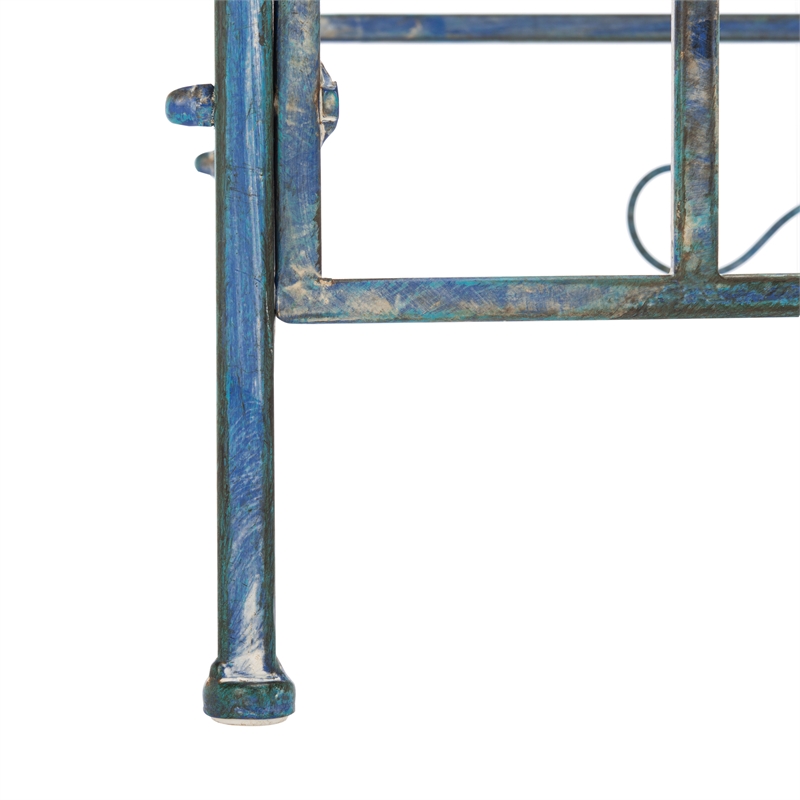Safavieh Noreen Iron 3 Tier Shelf  in Blue