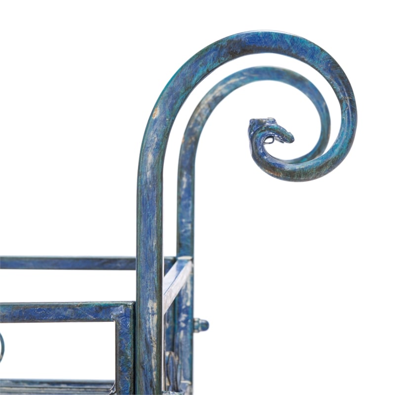 Safavieh Noreen Iron 3 Tier Shelf  in Blue