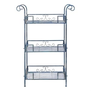 Safavieh Noreen Iron 3 Tier Shelf  in Blue