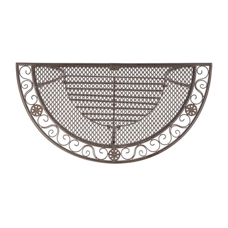 Safavieh Genson Halfmoon  Iron Console Table in Rust