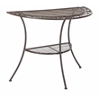 Safavieh Genson Halfmoon  Iron Console Table in Rust