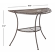 Safavieh Genson Halfmoon  Iron Console Table in Rust