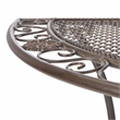 Safavieh Genson Halfmoon  Iron Console Table in Rust