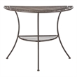 Safavieh Genson Halfmoon  Iron Console Table in Rust